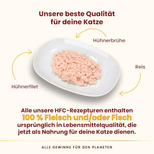 Almo Nature HFC Natural - Nassfutter für ausgewachsene Katzen - Hühnerfilet - 280g, 12er Pack