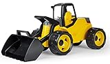 skill_level_Alle Lena 02142 x Giga Trucks Schaufellader Pro schwarz und gelb, Starke Riesen Radlader ca. 67 cm, modernes Baufahrzeug im Schaukarton, großes Baustellen Spielfahrzeug für Kinder ab 3 Jahre