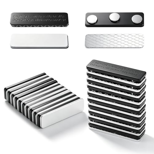 20 Pièces Aimants pour Rideaux 45 x 13 mm Aimant Rideau Magnetique Aimant pour Rideaux Fenetre Moustiquaires de Fenêtres Clips Magnétiques Aimants Rideaux...