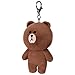 GUND LINE Friends Brown Bear Backpack Clip Plush Stuffed Animal, 5