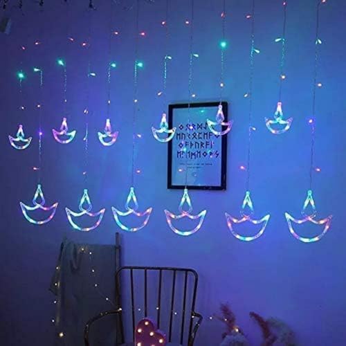 Image of fizzytech Decorative Lights for Home, Bedroom, Diwali, Christmas, Parties (Diya-Multicolor)