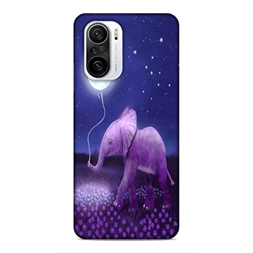 Image of Printed Mobile Back Hard Case Cover for Xiaomi Redmi 11X / Xiaomi Redmi 11X Pro /Xiaomi Redmi K40 | Animal Love, Cute Baby Elephant, Moon Balloon, Night Love -2200