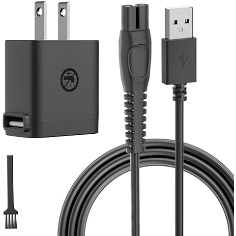 5V Charger for Philips-Norelco-One-Blade QP2724 QP2834 QP1324 MG5910 MG7910 MG9510 MG9520 PQ888 PQ889, OneBlade Power Cord for Philips Norelco Shaver 2400 3600 USB Charging Cable Cover