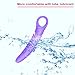 QoQiu 5-Pack Silicone Dilators for Pelvic Floor Therapy, Pelvic Floor Muscle Dilator Trainer Set， Purple Include Storage Bag,Pelvic Wand Massager for Women，Pelvic Floor Muscle Trainer