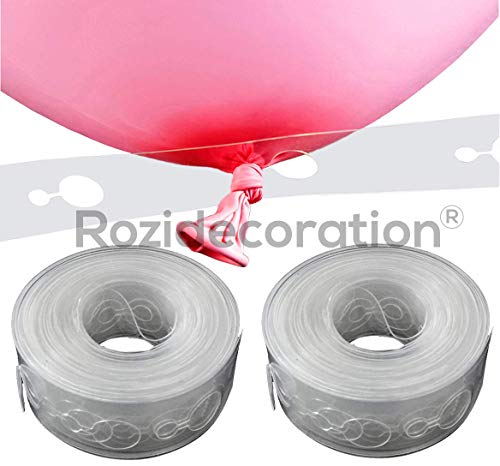 Image of Rozi Decoration Plastic Balloon Accessories Tool Kits For Balloon Garland Making Chain Arch Strip - (Transparent, 500 x 1.5 x 0.08cm) Pack of 2 Piece