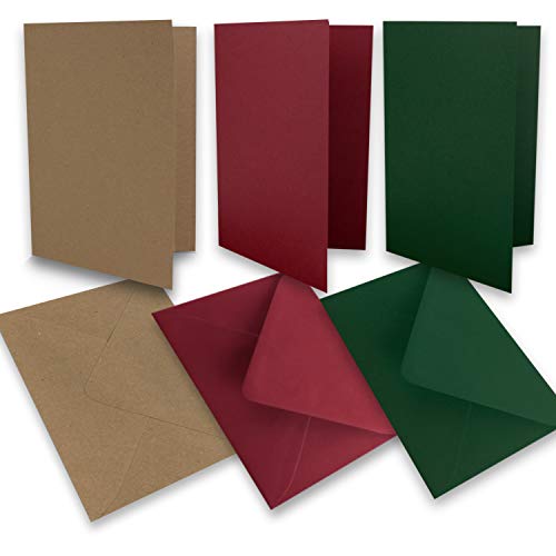 30 Falt-Karten Sets - DIN A6 - 160 g/m² 220 g/m²...