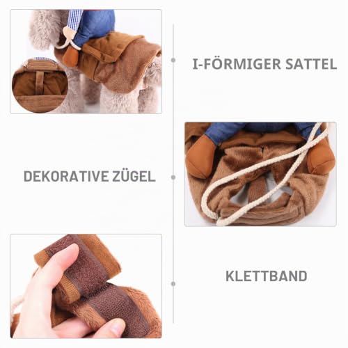 1-Teiliges Haustierkostüm, Kreatives Hundekostüm, Cowboy-Reiter-Stil, Halloween-Hundekostüm, Lustige Haustierkleidung, Hundepullover