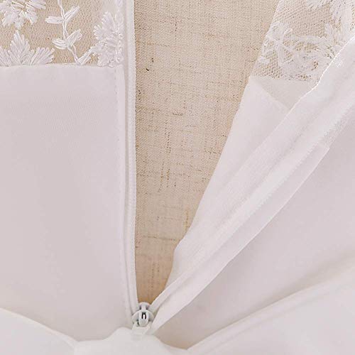 Baptism Dresses For Baby Girls Infant Christening Wedding Bridesmaid Tutu Tulle Princess Lace Floral Embroidery 1St 2Nd Birthday Party Pageant Easter Formal Dedication Ruffle Summer Gown White 12-18M #TOP5