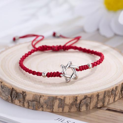 Star of David Red String Bracelet for Women Lucky Amulet Magen David Charm Bracelet Jewelry2