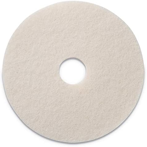 Americo Polishing Pads, 17" Diameter, White, 5/Carton