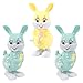 VALICLUD 3Pcs di Pasqua Vento Fino Giocattoli Che Saltano del Coniglietto del Coniglio Giocattoli di Movimento A Orologeria Giocattoli della novità per I Bambini Favori di Partito di