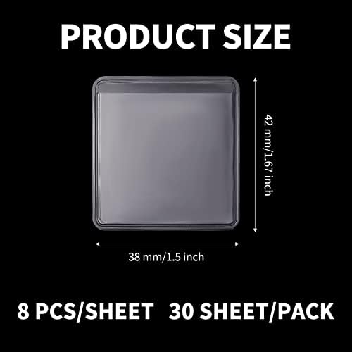 Miniatura 2 de Sureio 240 piezas de bolsa adhesiva para collar y tarjetas de exhibición de collares, embalaje de aretes, bolsa de embalaje de joyería de plástico