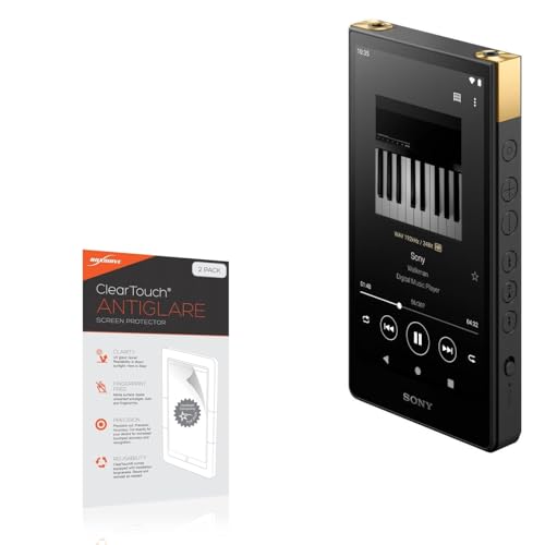 BoxWave Screen Protector Compatible with Sony Walkman NW-ZX707 - ClearTouch Anti-Glare (2-Pack), Anti-Fingerprint Matte Film Skin
