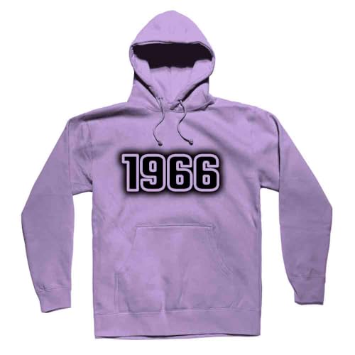 Sweat à capuche 1966 unisexe couleur lavande iris pour adultes