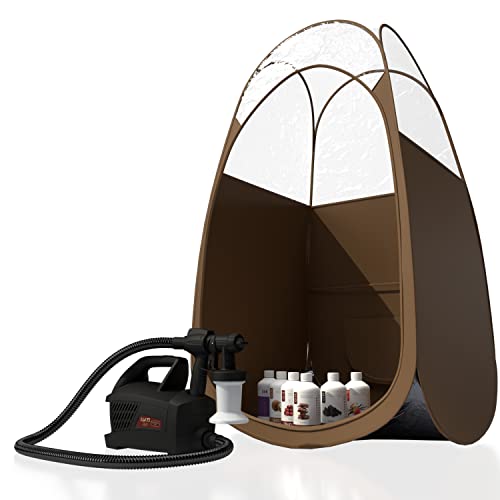 Maximist Evolution TNT Spray Tanning Complete Kit - Includes Brown Tent FREE Suntana Premium Sunless Solutions