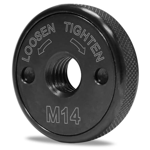 MCTNCT Schnellspannmutter M14 für Winkelschleifer von AEG, Metabo, Makita, Flex, Black & Decker, Dewalt, Hitachi etc. Winkelschleifer Zubehör, Schnellverschlussmutter aus Kohlenstoffstahl