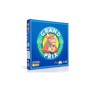 GRAND PRIX – Juego de Mesa Familiar del Programa Televisión, 6 Juegos en 1, Contador y Accesorios Incluidos, 4-10 Jugadores, 20 Minutos de Partida, Niños 6 años+, Español, Famosa (GRN01000)