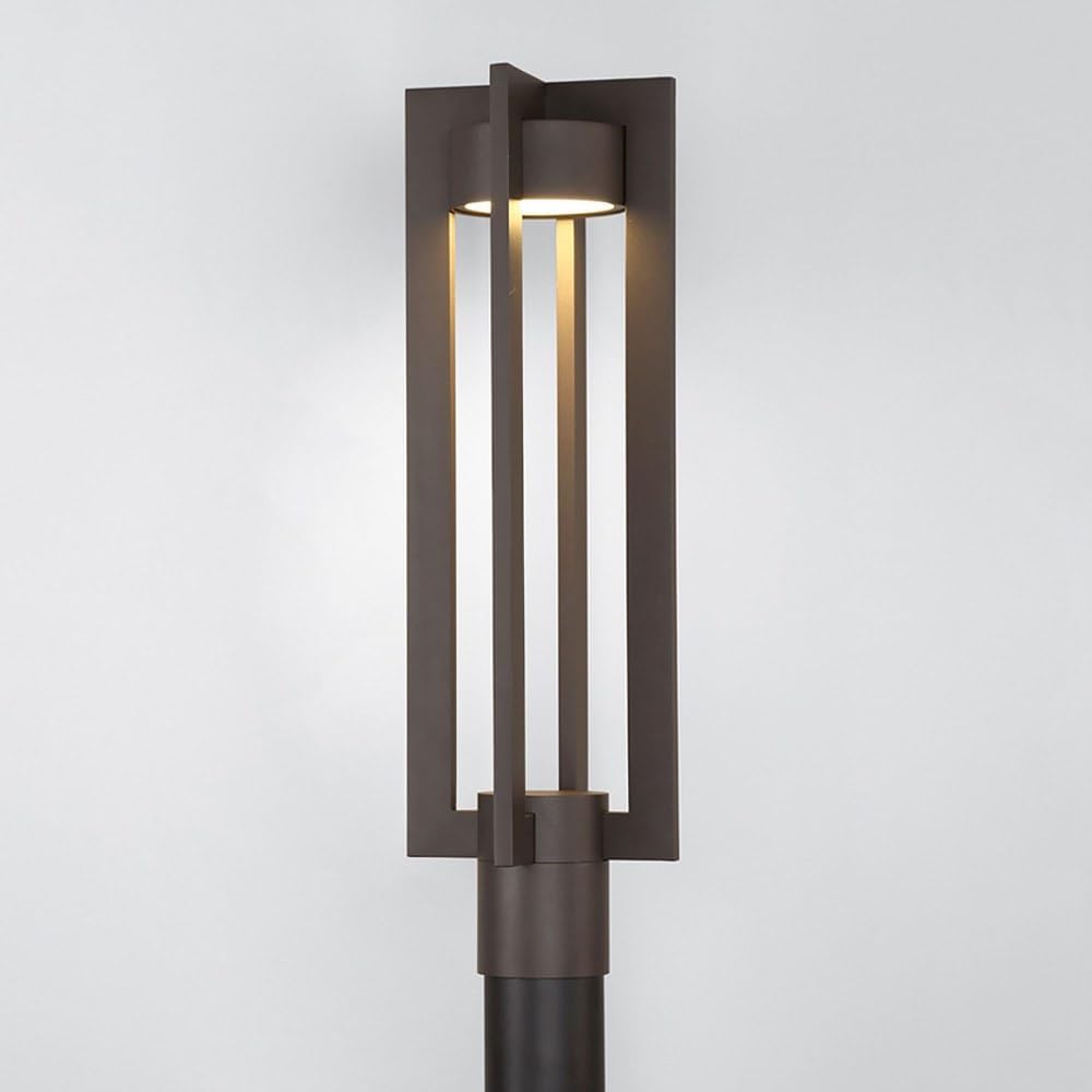 WAC Lighting PM-W48620-BK Chamber Outdoor Post LED Light Fixture Black