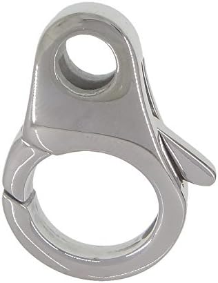 2 Pack Steel Lobster Claw Keychain Clasp, 2.25cm x 3.25cm, 304 Stainless Steel Lobster Claw Keychain Clasp, Key Ring Keychain Split Ring Belt Loops Hang Hook Link Clip Snap, BRAND NEW