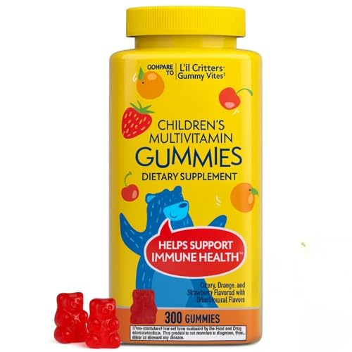 Member_Mark Children's Multivitamin Gummies | Assorted Fruit Flavors, 300 ct. | Children’s Daily Multivitamin Supplement | Natural Fruit Flavors | by R&C Store
