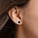 Daesar Tunnel 3MM, Ohr Plugs Edelstahl Silber Hoop mit Zirkonia Ohrringe Piercing Ohrr Tunnel Set