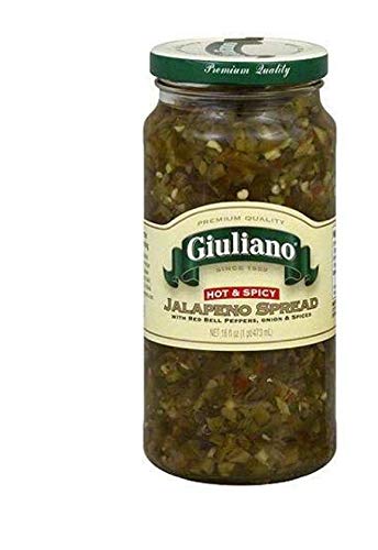 Giuliano's Specialty Foods - Jalapeno Spread - Pepper and Onion - Case of 6 - 16 oz.