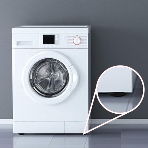 Waschmaschine Vibrationsdämpfer,4 Stück Schwingungsdämpfer Rund Geräuschreduzierend Anti-Vibration Vibrationsdämpfer Verlängern ihre Lebensdauer für Waschmaschinen Trockner Gummifüße (Schwarz)