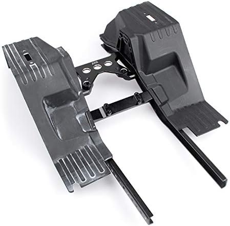 KYX Racing Aluminum Cross Member Bracket Fixed Seat Brace Battery Tray Mount for 1/10 RC Crawler Car Axial SCX10 III AXI03007 SCX10.3 (Black)
