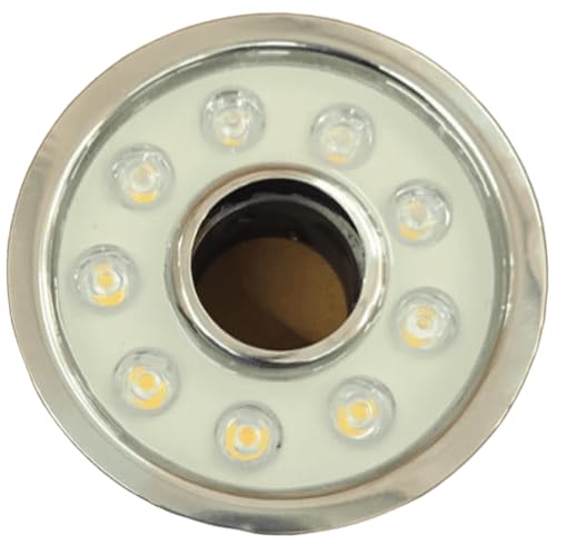 27W Fountain Nozzle Light – IP68 Waterproof | Stainless Steel 304 | 12V DC Nozzle Mount | 9 LED Ring | 120 Lm/W | Pond & Garden Fountain Underwater Light | RGB-picture-10