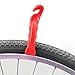 FunFitness Bike Tire Lever - Red - Premium Hardened Plastic Levers to Repair Bicycle Tube - Must Have Tool Kit for Road Bicyclist - Set of 3
