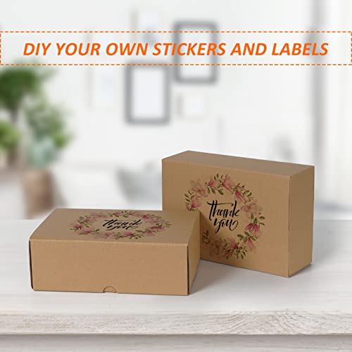 Image of HORLIMER 9x6x3 inches Shipping Boxes Set of 25, Brown Corrugated Cardboard Box Literature Mailer