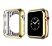 Case for Apple Watch 44mm 40mm Series 4 Soft Flexible Case Ultra Thin Protective Bumper for iWatch (44mm, Gold)