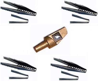 #2 Tire Groover Head and (4) #2 12-Blade Sets Combo Ideal Grooving Iron for Circle Track, Off-Road, Trucks, Motorcycles, Late Model, Modified, Street Stock, Sprint Cars