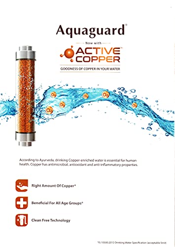 Image of Eureka Forbes Aquaguard Enhance RO and UV with Active Copper Technology Water Purifier (White and Black)