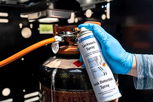 WEICON Lecksuch-Spray 400 ml, Leckfinder, Lecksucher, Auffinden von Undichtigkeiten an Gasleitungen & Druckleitungen für technische Gase und gasförmige Medien