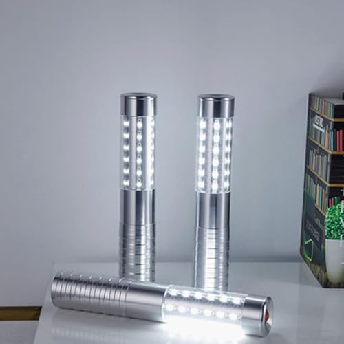 Strobe Baton Light LED Bottle Service Light Reusable LED Light Champagne Bottle Handheld Light for Party (Silver, 2)