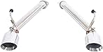 Replacement For 2009-2021 Nissan Z34 370Z STAINLESS STEEL ANODIZED SILVER Muffler Delete Axle Back 4.5