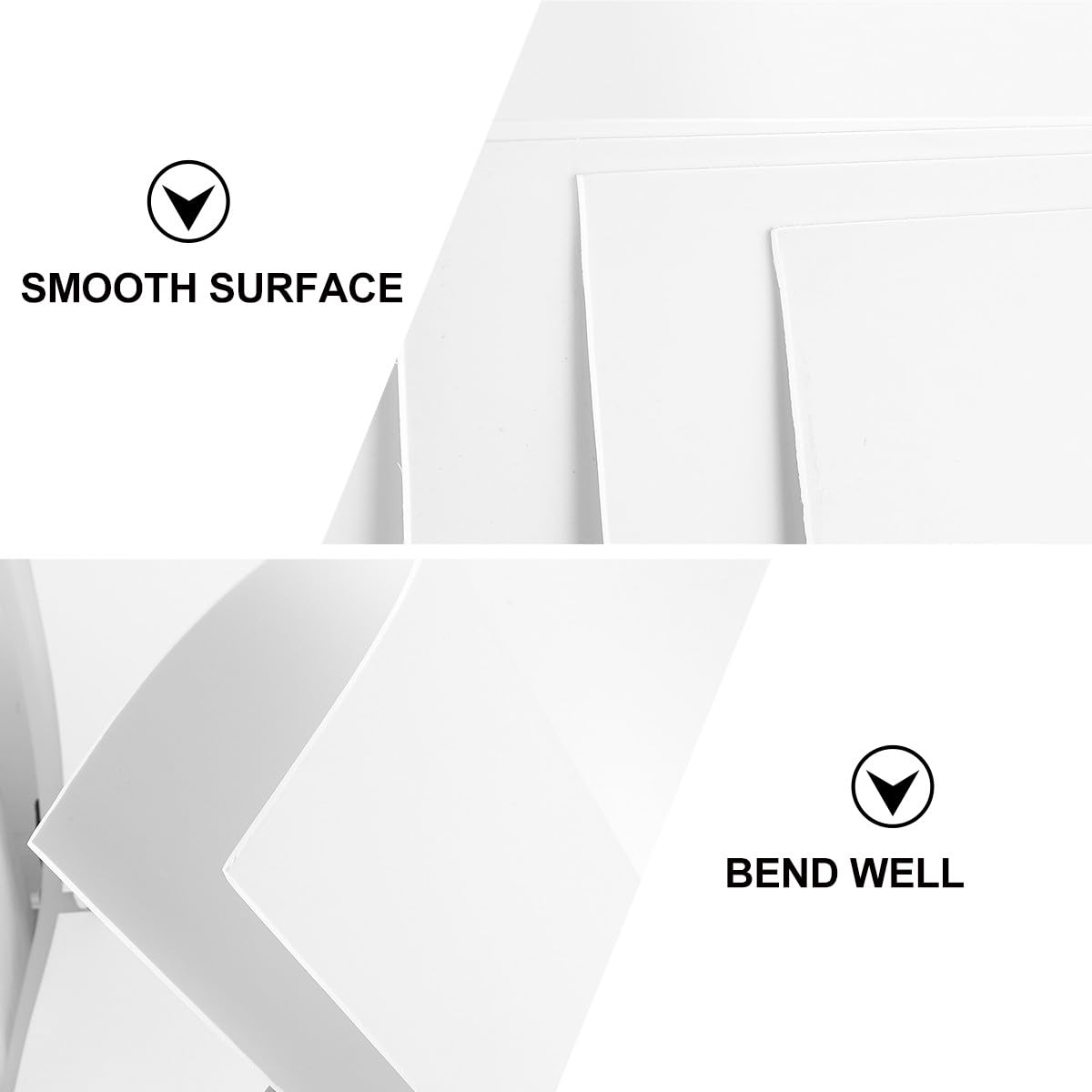 Weiße Schaumstoffplatte Pvc 10 Stück für Modellbau und Deko