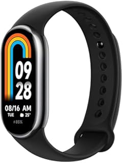 Xiaomi Mi Smart Band 8 - Bransoletka aktywności, wyświetlacz AMOLED, Monitorowanie tętna, 190 MAh, 150+ tryby sportowe, do 16 dni autonomii, czarny