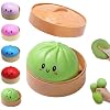 Squishy Dumpling Mystery Squishy Dumplings Box Glitter Squeeze Decompression Dough Dumplings Stress Green Ball
