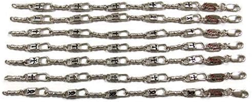 Fishers of Men Acts Bracelet Sterling Silver Maltese Cross