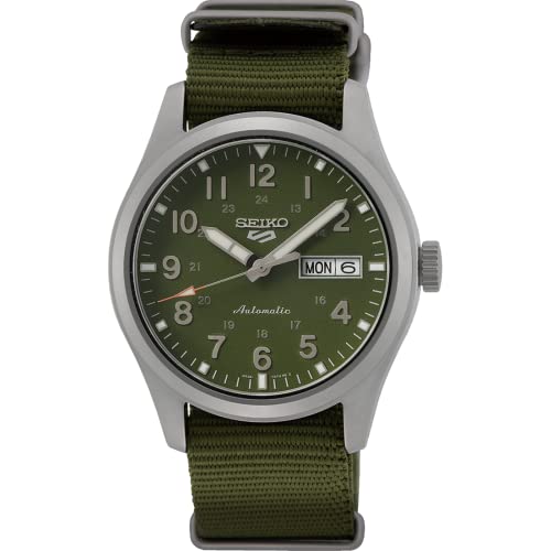 Seiko Watch 5 Sports Automatic SRPG33K1 �O���[���A�O���[���A�X�g���b�v, �O���[��, �X�g���b�v