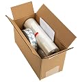 Duck MAX Strength Window Insulation Kit, Winter Window Seal Kit Fits up to 10 Windows, Heavy Duty Shrink Film Cuts to Size for Easy Indoor Installation, Window Tape Included,62 In. x 420 In., Clear