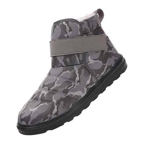 Generisch Zapatos de vaquero para hombre, zapatillas informales, botas de nieve para mujer, botas de nieve acolchadas para invierno, botas cálidas para hombre, zapatos para hombre, zapatillas negras,