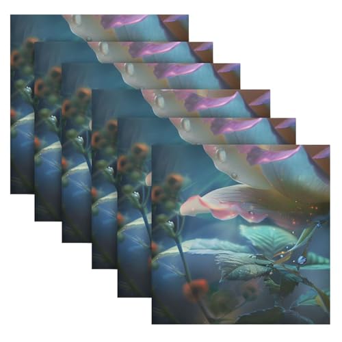 Servilletas de Tela Multicolor 20x20 pulgadas Pack x6 miniatura 2