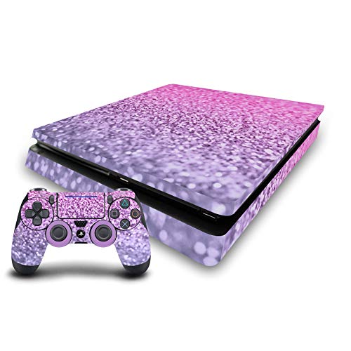 Autocollant PS4 Slim floral en vinyle repositionnable pour console et DualShock 4