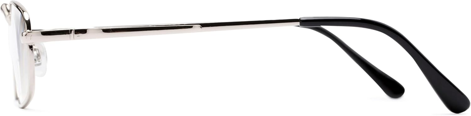 Readers.com Reading Glasses: The Anderson, Metal rectangle Style for Men and Women