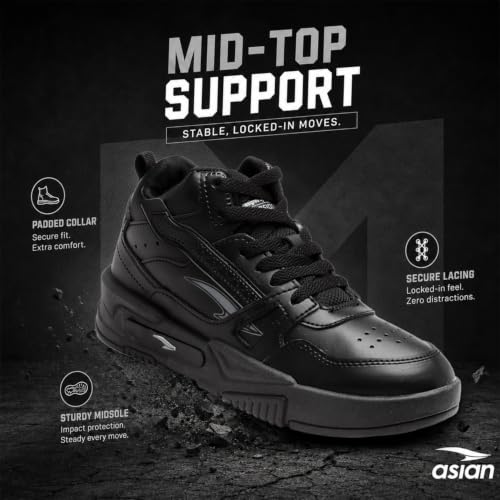 Image of ASIAN Men's MEXICO-11 Casual Sneaker Shoes with Synthetic Upper Lightweight Comfortable Mid Top Sneaker Shoes for Men's & Boy's