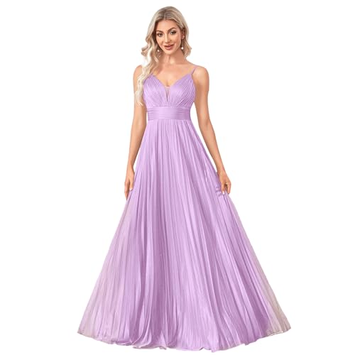 Image of Sexy Backless Maxi Formal Dress for Women with Sequin, Sleeveless Pleated Evening Gowns for Wedding and Cocktail