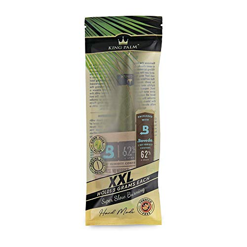 King Palm KINGXXL Size Cones - (1 Pack, 1 ROLL Total) - Natural Pre Roll Palm Leafs - Pre Rolled Cones - All Natural Cones - Corn Husk Filter - Preroll Cones - Cones with Filter - Organic Cones